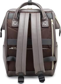 img 3 attached to Kah Kee Leather Backpack: The Ultimate Laptop Backpack for Teachers