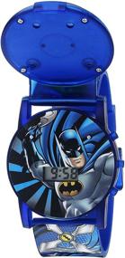 img 3 attached to 🕒 DC Comics Boys' BAT4405SR Analog-Quartz Watch: Blue Plastic Strap, Age 23