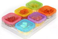 🍱 6-pack small plastic food storage containers with lids - airtight square lunch containers for kids - leftover meal containers логотип