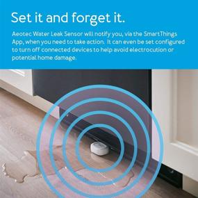 img 3 attached to 💦 Aeotec Water Leak Sensor for SmartThings, ZigBee, Battery-Powered, Compatible with Smart Home Hub