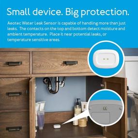 img 4 attached to 💦 Aeotec Water Leak Sensor for SmartThings, ZigBee, Battery-Powered, Compatible with Smart Home Hub