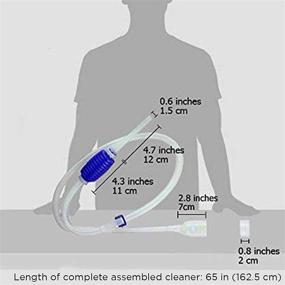 img 1 attached to 🐠 JOR Комплект для очистки гравия в аквариуме: прост в использовании, сборка за 2 минуты, идеально подходит для маленьких рыбных аквариумов с вакуумной помпой.