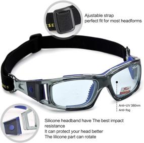 img 2 attached to 🥽 PELLOR Anti-Fog Lens Sports Safety Goggles: Replaceable Protective Eyewear Glasses