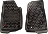 🚙 top-rated rugged ridge 12920.36 floor liner for jeep wrangler & gladiator jl/jt - front, black (2018-2020) logo