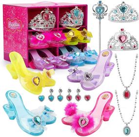 img 4 attached to Explore the Enchanting LOSLANDIFEN Princess Accessories Collection for Toddlers