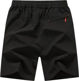 img 2 attached to 🩳 BIYLACLESEN Men's Quick Dry Gym Shorts with Zipper Pockets – Lightweight & Breathable Workout Running Shorts