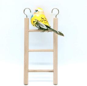 img 3 attached to 🦜 Pair of Wood Bird Ladders - Parrot Toy for Climbing and Exercise