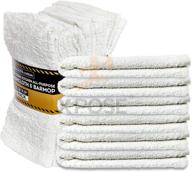 🧺 xpose safety bar mop towels 12 pack - premium quality terry cloth cotton absorbent rags for home, kitchen, and restaurant cleaning - 12" x 12 logo