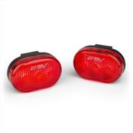 🚴 bv rear bike tail light 2 pack: uncompromising cycling safety with easy installation logo