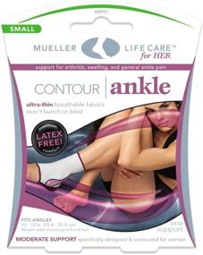 img 1 attached to 🦶 Enhance Foot Comfort and Stability with Mueller Lifecare Contour Ankle Brace - 1 Count