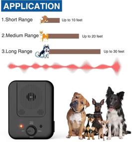 img 1 attached to 🐶 UltPeak Dog Barking Control: USB Rechargeable Sonic Barking Silencer - 10 Meters Effective Range, Safe for Small, Medium, and Large Dogs