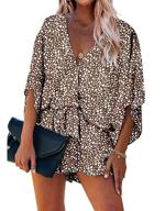 🐆 fierce and stylish: prettygarden women's fashion leopard jumpsuit with pockets logo