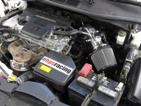 img 2 attached to HPS Performance 827-524P Polish Shortram Air Intake Kit With Heat Shield Cool Ram