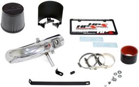 img 1 attached to HPS Performance 827-524P Polish Shortram Air Intake Kit With Heat Shield Cool Ram