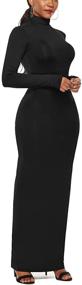 img 2 attached to Ioiom Womens Spring Sleeve Turtleneck Women's Clothing and Dresses