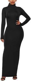 img 4 attached to Ioiom Womens Spring Sleeve Turtleneck Women's Clothing and Dresses