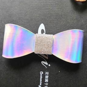 img 2 attached to 🎀 Hai Hong Handmade Bow Knot for Helmet : Stylish Helmet Accessory with Twinkle Glitter Material - Windshield Decoration Included (Helmet Not Included)