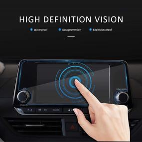 img 2 attached to 📱 INTGET Navigation Screen Protector for Altima and Sentra 2019-2021, Rogue S SL SV 2021 - Tempered Glass TouchScreen Protective Film with Enhanced SEO