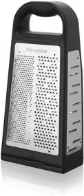 img 3 attached to Microplane Elite Multi-Purpose Box Grater - Five Grating Surfaces, Including Fine, Coarse, Ribbon, Ultra-Coarse, and Slicing