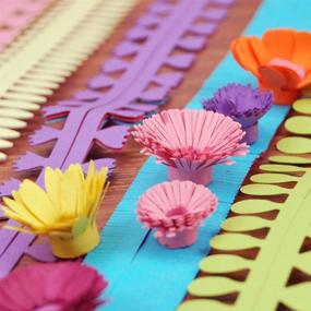 img 2 attached to Bilipala Paper Quilling DIY Flowers 💐 Petal Shapes: 8 Types, 9 Colors, 72 Strips