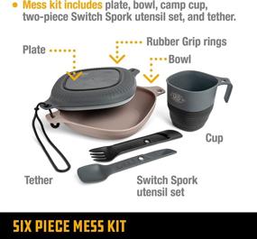 img 2 attached to UCO 6-Piece Camping Mess Kit: Bowl, Plate, Cup & Spork Utensil Set for Outdoor Adventures