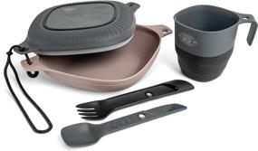 img 4 attached to UCO 6-Piece Camping Mess Kit: Bowl, Plate, Cup & Spork Utensil Set for Outdoor Adventures