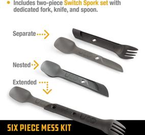 img 1 attached to UCO 6-Piece Camping Mess Kit: Bowl, Plate, Cup & Spork Utensil Set for Outdoor Adventures