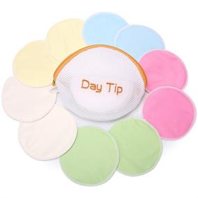 img 4 attached to 🤱 Nursing Pads Reusable, Stay Dry Nursing Bra Pads (10 Pack) - Eco Friendly, Washable with Laundry & Travel Bag