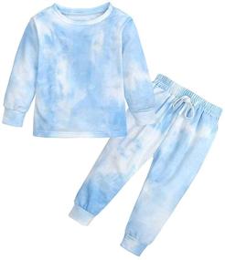 img 4 attached to Boys' Clothing Sets: Contrasting Sweatsuit, Tracksuit, and T-Shirt Outfits