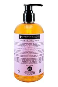 img 2 attached to 🌿 Hummingbird Farms Lavender Hand Soap No. 307 - 12 oz, Enhanced with 48.51% Aloe Vera