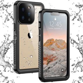 img 4 attached to 📱 Temdan iPhone 13 Pro Waterproof Case with Built-in Screen Protector - Full Body Rugged Protection, Anti-Scratch, Shockproof - Black 2021 Edition