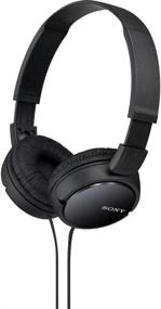 img 1 attached to 🎧 Black Sony MDR-ZX110 ZX Series Wired On-Ear Headphones