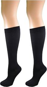 img 2 attached to 🧦 Dr. Motion Compression Knee-Hi Women's Socks Black Size 9-11: Optimal Support for Comfortable Legs