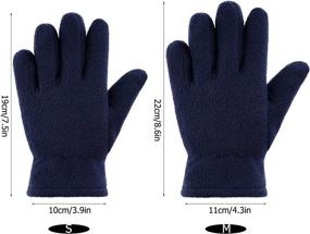 img 3 attached to Fleece Fingers Outdoors Activities Supplies Boys' Accessories : Cold Weather