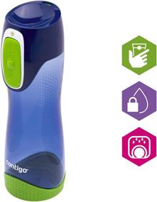 img 3 attached to Contigo Swish Autoseal Water Bottle: Large BPA-Free 🚰 Leakproof Gym Bottle for Sports, Running, Biking & Hiking