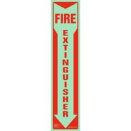 fire extinguisher signs glow 2 pk logo