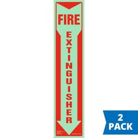 img 3 attached to Fire Extinguisher Signs Glow 2 Pk