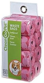 img 1 attached to 🌸 Freshen Up Your Pet's Cleanup Routine with Clean Go Pet 8-Pack Scented Flower Waste Bags!