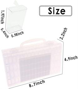 img 3 attached to 🔹 64 Grids Diamond Embroidery and Jewelry Drill Storage Box with Labels - Ideal for Diamond Painting, Crafts, Jewelry, Sequins, Nails, DIY Projects, and more