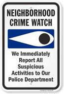 suspicious occupational health & safety products for neighborhood crime watch logo