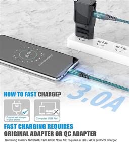 img 2 attached to 🔋 Кабель AviBrex USB-C к USB-C 60 Вт [2 шт., 10 футов] - Совместим с Samsung Galaxy, Google Pixel, MacBook Air/Pro, iPad Pro/Air 2020 - Зеленый