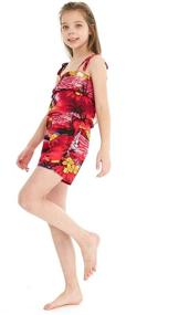 img 2 attached to Hawaiian Ruffle Jumpsuit Romper Sunset Girls' Clothing and Jumpsuits & Rompers