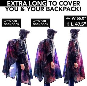 img 1 attached to ☔️ Stay Dry and Stylish with Foxelli Lightweight Hooded Rain Poncho