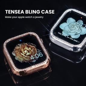 img 2 attached to [2PACK] Tensea For Apple Watch Case With Screen Protector 44Mm 40Mm 38Mm 42Mm Accessories Cell Phones & Accessories