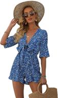 👗 trendy and comfortable aimcoo womens jumpsuit elastic rompers: must-have women's clothing logo