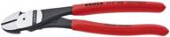 🔪 knipex high leverage diagonal cutters - 12 degree angled (7421200sba) - top-rated tool for enhanced cutting performance logo