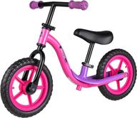 🚲 albott balance bike - the perfect toddler training bike for 18 months to 5 years - 12" no-pedal bicycle with footrest for baby children logo