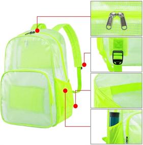 img 1 attached to 🎒 Durable Transparent Bookbag: Explore the Mygreen Backpack Advantage