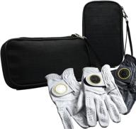 🏌️ pe golf performance glove holder: keep your golf gloves dry & protected, with clip for golf bag| portable & stretchable glove case logo