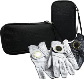 img 4 attached to 🏌️ PE GOLF Performance Glove Holder: Keep Your Golf Gloves Dry & Protected, with Clip for Golf Bag| Portable & Stretchable Glove Case